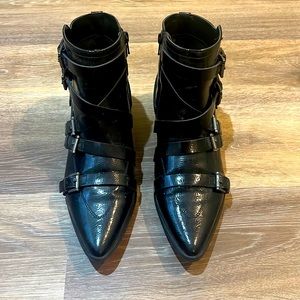 Coconuts by Matisse booties with straps and buckles detail.